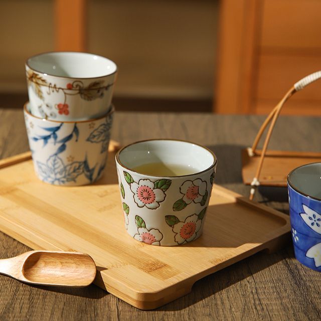 Chrysalis Print Ceramic Tea Drinking Cup (various designs) YesStyle