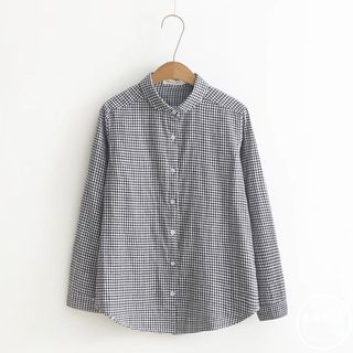 PANDAGO-Camisa con Cuello Circular