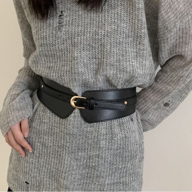 CIMAO - Faux Leather Cincher Belt