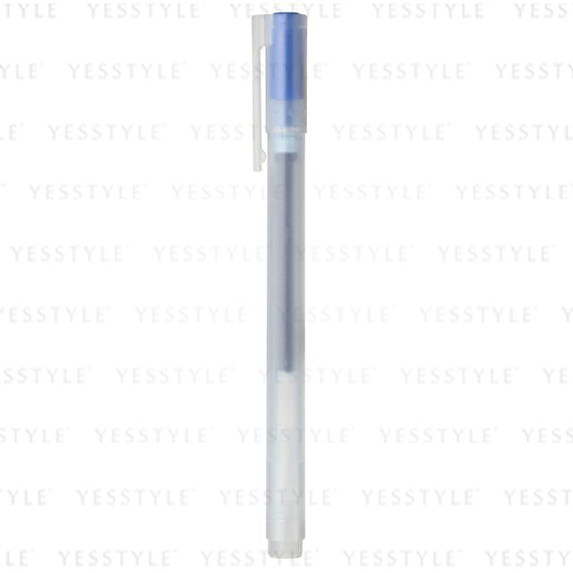 MUJI Gel Ink Ballpoint Pen Cap Type Blue YesStyle