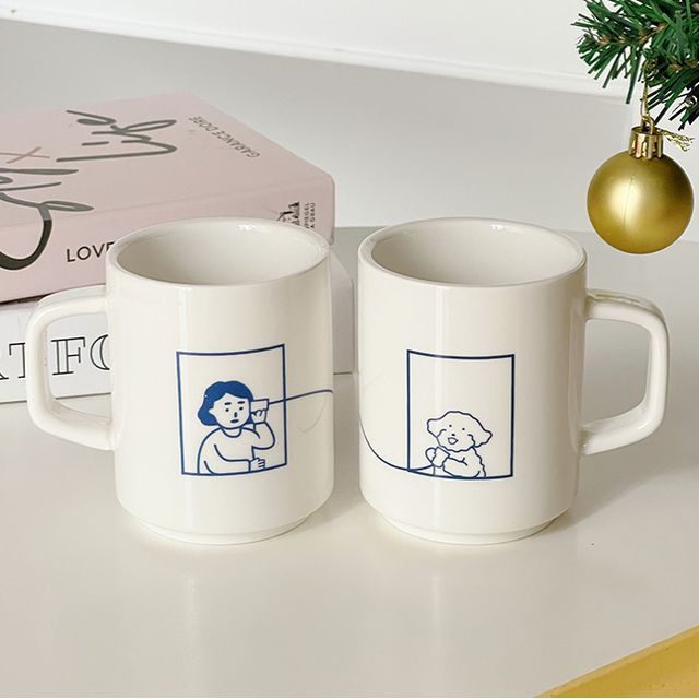 Moonap - Cartoon Ceramic Mug / Set