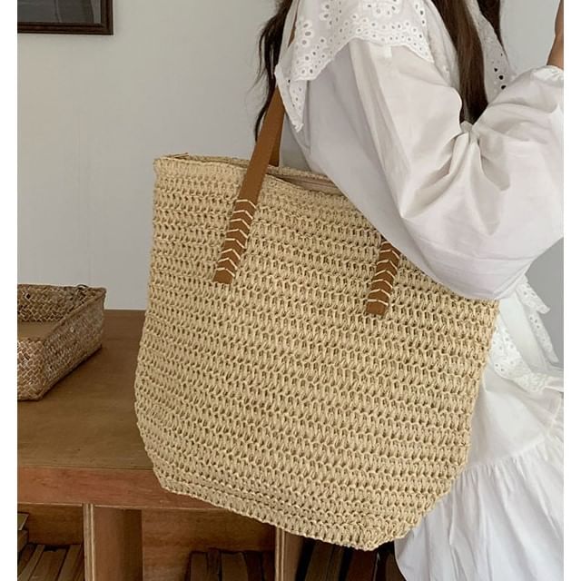 Indenis-Straw Tote Bag