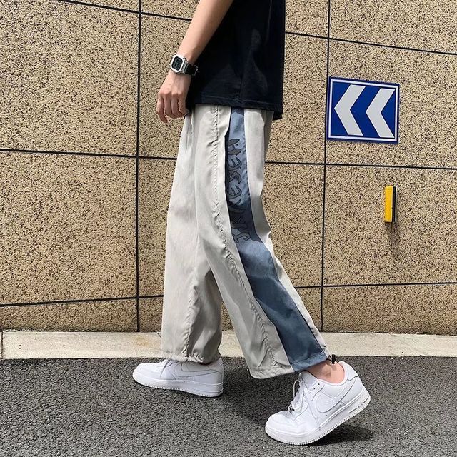 Men Korean Streetwear Cargo Pants Mens Pockets Black Harem Pants Male  Fashions Casual Cropped Pants Spring Joggers