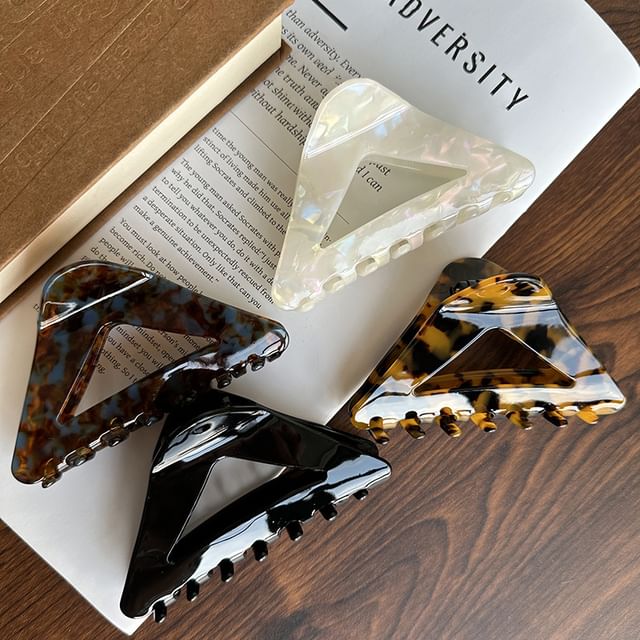 Allyrinta-Triangle Acetate Hair Claw Clip