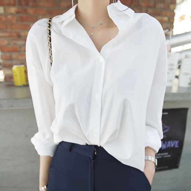 Fabrica-Long-Sleeve Plain Shirt