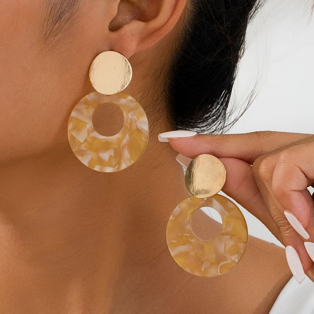 Gemsha-Geometry Drop Earring