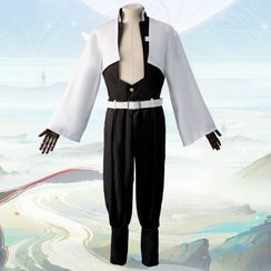 Ayumu - Demon Slayer: Kimetsu no Yaiba Wind Hashira Sanemi Shinazugawa Cosplay Costume Ayumu - Demon Slayer: Kimetsu no Yaiba Wind Hashira Sanemi Shinazugawa Cosplay Costume