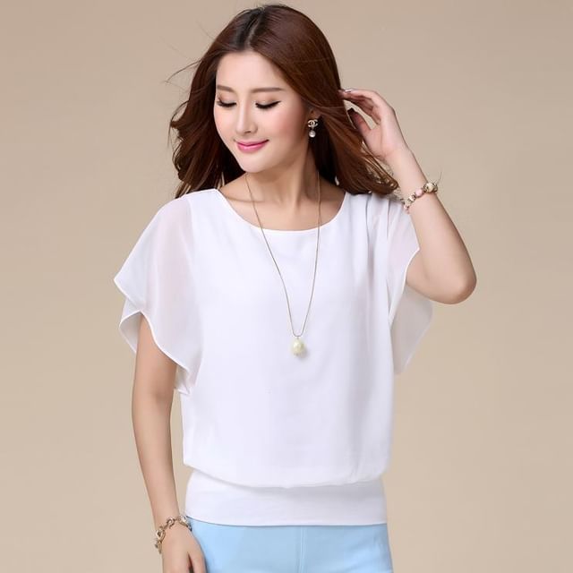 Bolgivy-Chiffon-Bluse