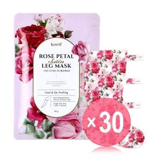 PETITFEE - Rose Petal Satin Leg Mask (x30) (Bulk Box)