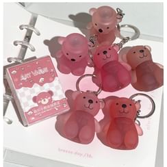 Art Value - Cute Bear Keychain Velvet Lip Mud - 6 Colors