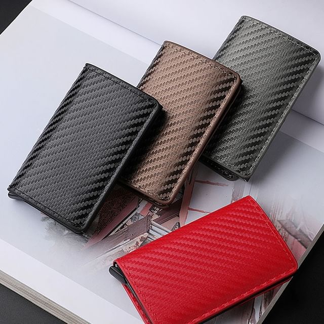 Wavecho-Faux Leather Card Holder