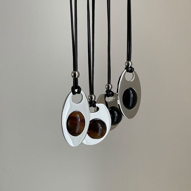 Panda Dama-Bead Pendant Necklace