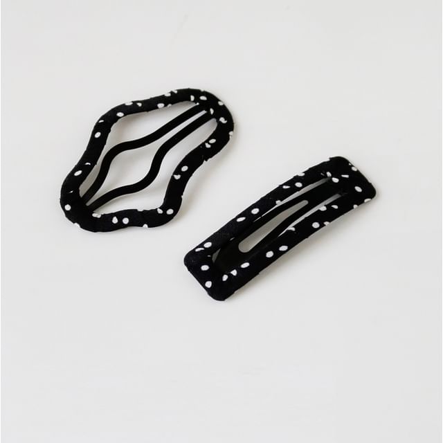 Allyrinta-Dotted Alloy Hair Clip Various Designs