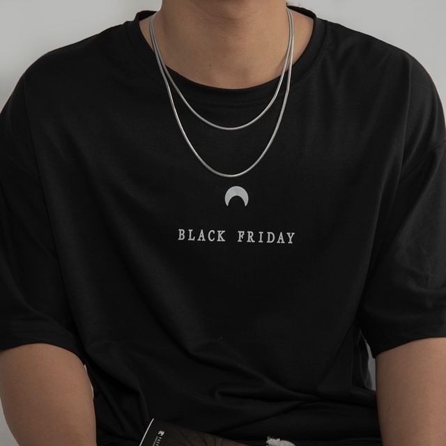 Black Degree-Stainless Steel Necklace
