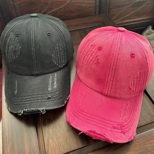 Plain distressed hot sale baseball caps