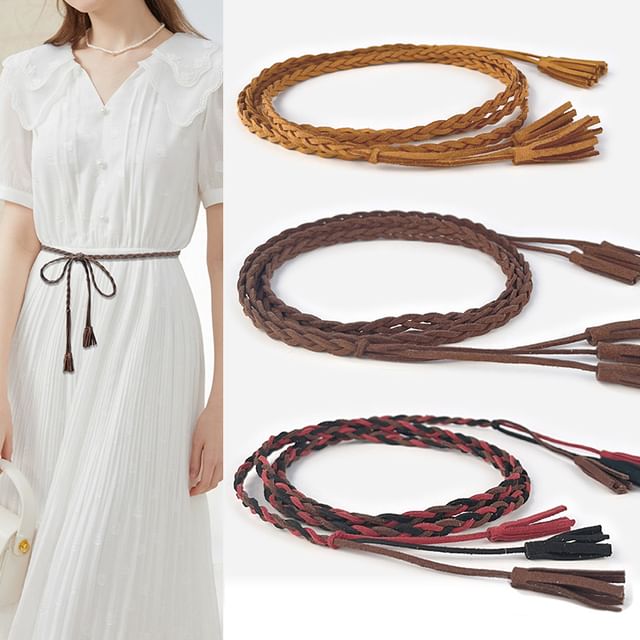 Rofuka-Braided Tassel Belt