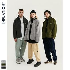 Newin - 立领纯色羊羔绒外套 Newin - 立领纯色羊羔绒外套