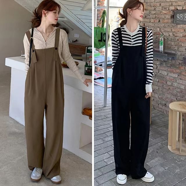 NEUF-Maternity Plain Wide Leg Jumper Pants