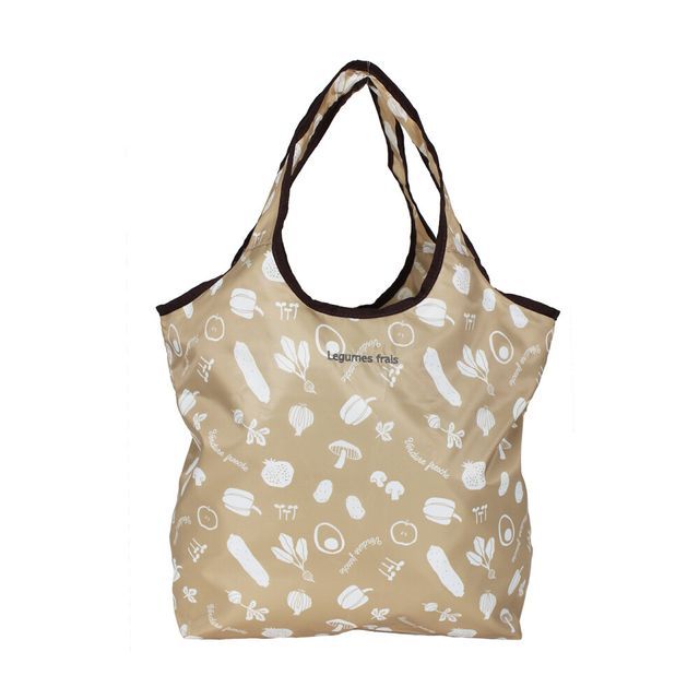 polkapolka - polka polka Insulated Compact Eco Bag (Vegetable / Beige ...