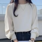 JOWI - Long-Sleeve Plain Blouse | YesStyle