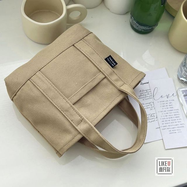 kissogram Plain Canvas Crossbody Bag