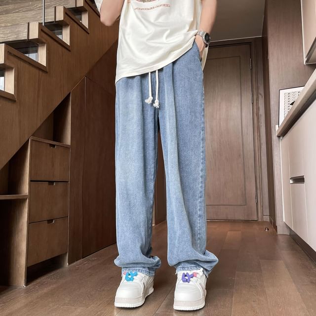 Hushgrain-High Waist Wide Leg Jeans