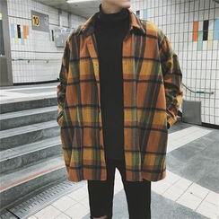 JUN.LEE - Contrast-Trim Flight Jacket JUN.LEE - Contrast-Trim Flight Jacket