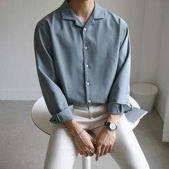 匡亿 - 纯色长袖衬衫 匡亿 - 纯色长袖衬衫