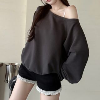 Daybreak-Pullover mit U-Boot-Ausschnitt Tanktop Hotpants