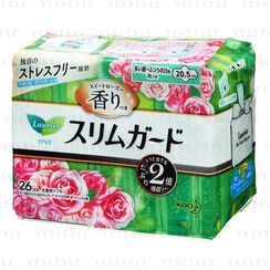 Kao - Laurier Ultra Slim Daily Absorbent Rose Scent Wing Feminine Pads 20.5cm Kao - Laurier Ultra Slim Daily Absorbent Rose Scent Wing Feminine Pads 20.5cm