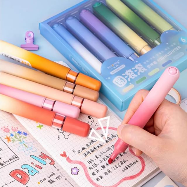 Eranso-Gradient Highlighter Various Designs Set
