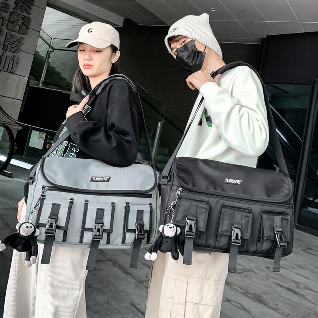 multi pocket messenger bolsa