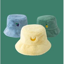Hat Society - 刺繡抓毛漁夫帽 Hat Society - 刺繡抓毛漁夫帽