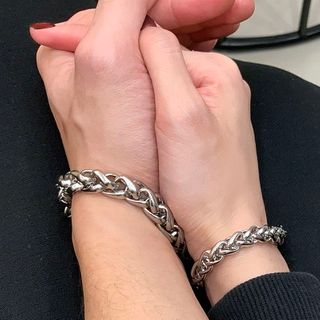 PANGU-Stainless Steel Chunky Chain Bracelet