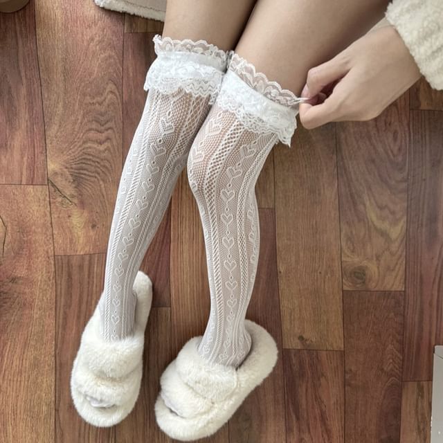 Gentiana-Lace Socks