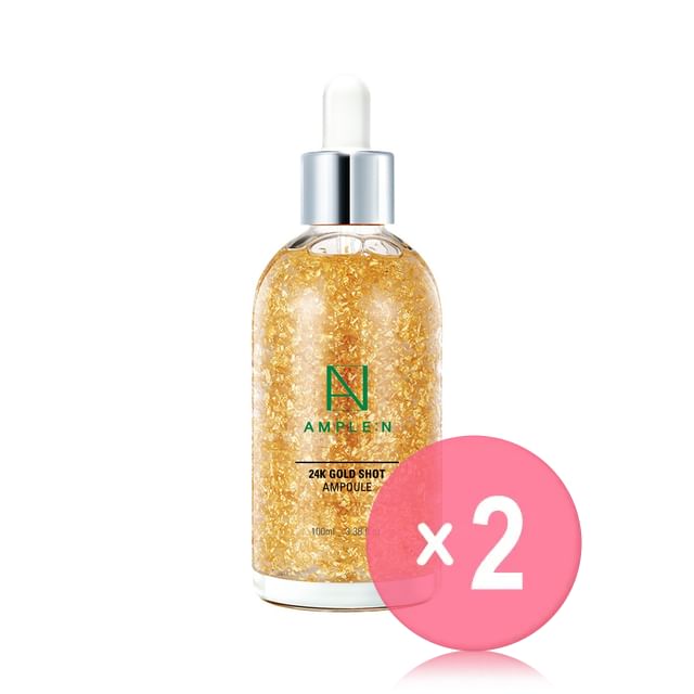 AMPLE- N-24K Gold Shot Ampoule 2pcs Bundle Set
