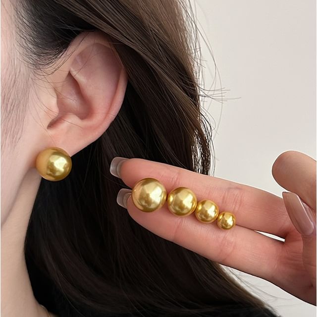 Jael-Faux Pearl Stud Earring