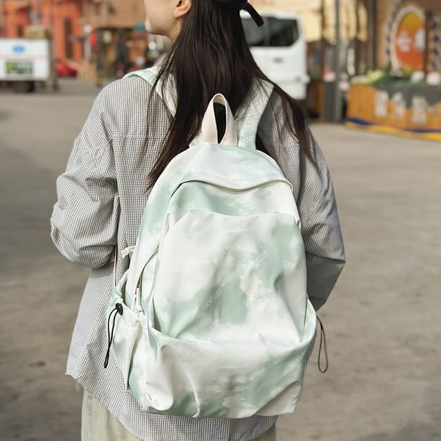 Melois-Tie Dye Nylon Backpack
