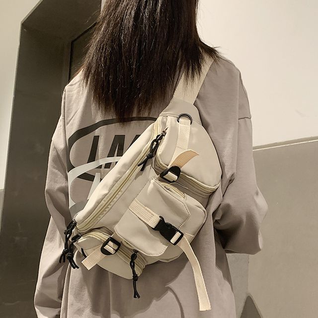 Melois-Multi-Section Zip Belt Bag