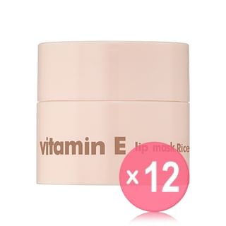 THE FACE SHOP - Vitamin E Lip Mask Rice Mini (x12) (Bulk Box)