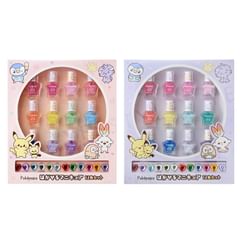 SHOBIDO - Pokemon Peaceful Place Peel Off Nail Polish 12 Colors Set