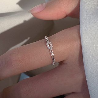 Chimerro-Rhinestone Open Ring