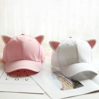 baseball cap with cat ears