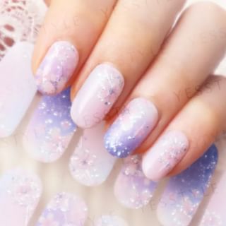 Lunacaca - Moonlight Sakura Nail Art Stickers
