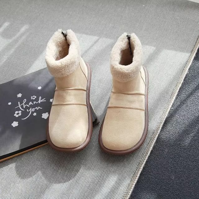 STEPUP-Fleece-Lined Short Snow Boots