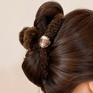 Daeuni-Fleece Plain Hair Claw