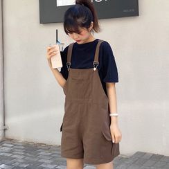 Shopherd - Short-Sleeve Plain T-Shirt / Jumper Shorts Shopherd - Short-Sleeve Plain T-Shirt / Jumper Shorts