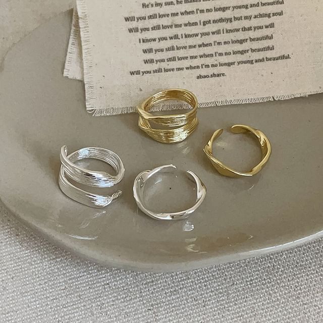 Panda Dama-Geometry Open Ring