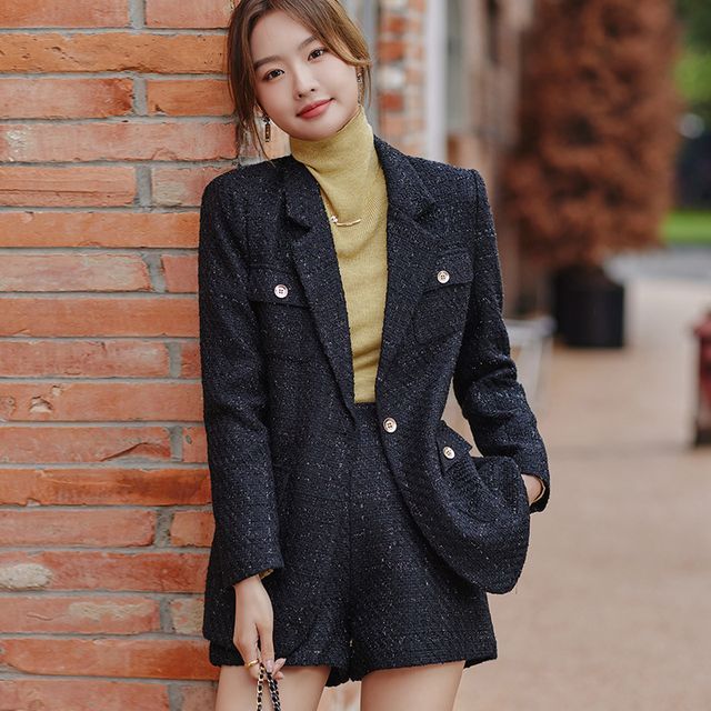 ジャケット・アウター Treat Urself twilight tweed mini jacket tweed check jacket – BUNNY APARTMENT
