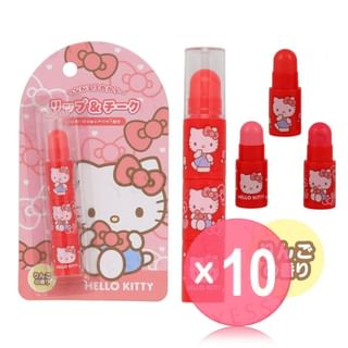 SHOBIDO - Sanrio Hello Kitty Lip & Cheek 10pcs Bundle Set